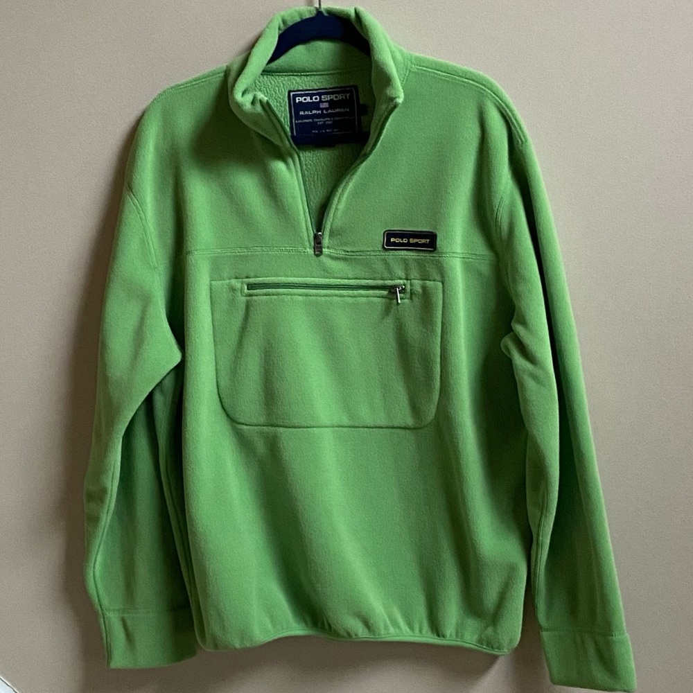 POLO SPORT RALPH LAUREN SWEATER/POLO SPORT FLEECE SWEATSHIRT/ LARGE
